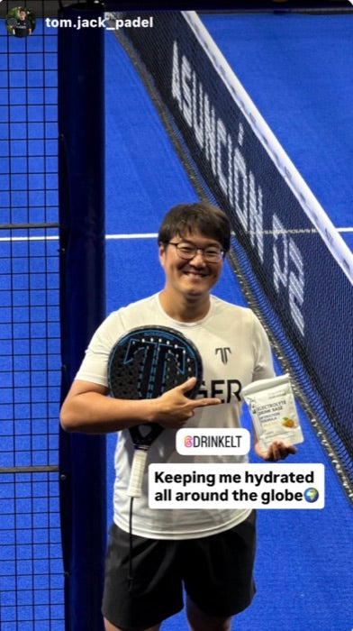 Tournament winner with trophy and ELT sachet